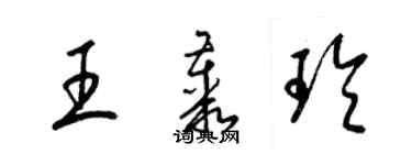 梁锦英王丛玲草书个性签名怎么写