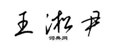 梁锦英王淞尹草书个性签名怎么写