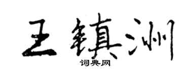曾庆福王镇洲行书个性签名怎么写