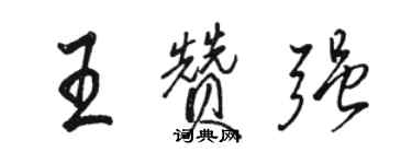 骆恒光王赞强行书个性签名怎么写