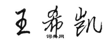 骆恒光王希凯行书个性签名怎么写