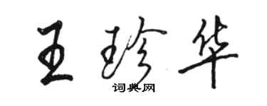骆恒光王珍华行书个性签名怎么写
