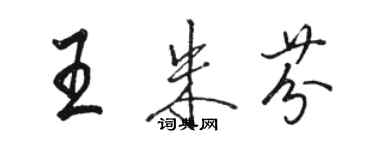 骆恒光王朱芬行书个性签名怎么写