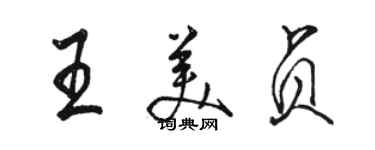 骆恒光王美贞行书个性签名怎么写