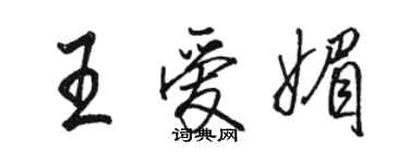 骆恒光王爱媚行书个性签名怎么写