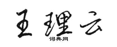 骆恒光王理云行书个性签名怎么写
