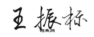 骆恒光王振标行书个性签名怎么写