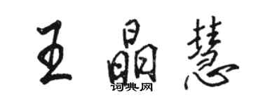 骆恒光王晶慧行书个性签名怎么写