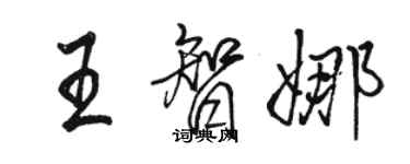 骆恒光王智娜行书个性签名怎么写