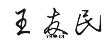 骆恒光王友民行书个性签名怎么写