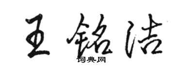 骆恒光王铭洁行书个性签名怎么写