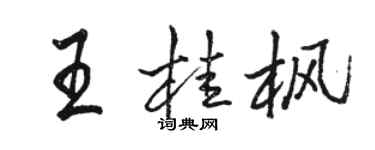 骆恒光王桂枫行书个性签名怎么写