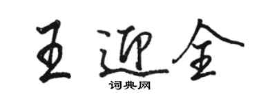 骆恒光王迎全行书个性签名怎么写