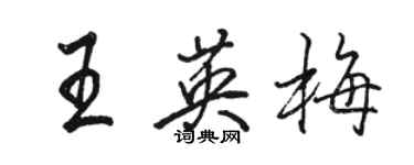 骆恒光王英梅行书个性签名怎么写