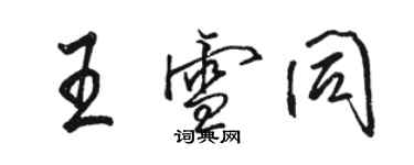 骆恒光王雪同行书个性签名怎么写