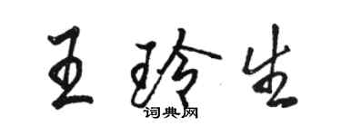 骆恒光王玲生行书个性签名怎么写