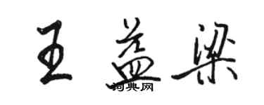 骆恒光王益梁行书个性签名怎么写