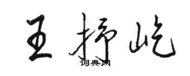 骆恒光王抒屹行书个性签名怎么写