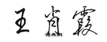 骆恒光王肖霞行书个性签名怎么写