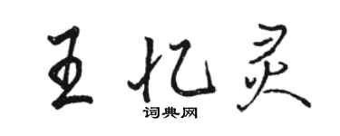 骆恒光王忆灵行书个性签名怎么写