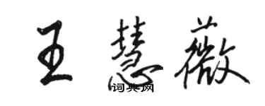 骆恒光王慧薇行书个性签名怎么写