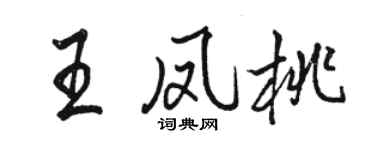 骆恒光王凤桃行书个性签名怎么写