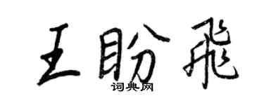 王正良王盼飞行书个性签名怎么写