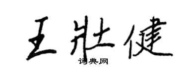 王正良王壮健行书个性签名怎么写