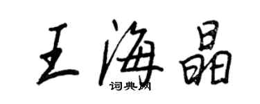 王正良王海晶行书个性签名怎么写