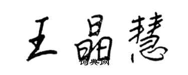 王正良王晶慧行书个性签名怎么写