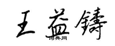 王正良王益铸行书个性签名怎么写
