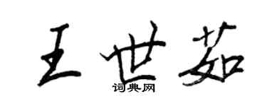 王正良王世茹行书个性签名怎么写