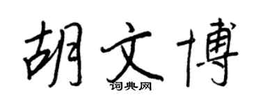 王正良胡文博行书个性签名怎么写