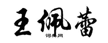 胡问遂王佩蕾行书个性签名怎么写