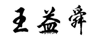 胡问遂王益舜行书个性签名怎么写