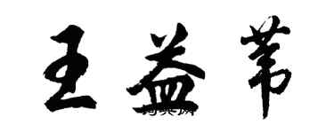胡问遂王益苇行书个性签名怎么写
