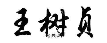 胡问遂王树贞行书个性签名怎么写