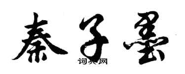 胡问遂秦子墨行书个性签名怎么写