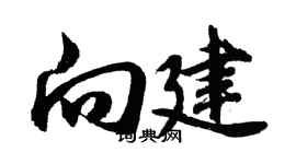 胡问遂向建行书个性签名怎么写