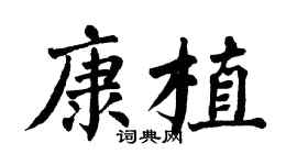 翁闿运康植楷书个性签名怎么写