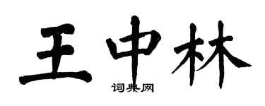 翁闿运王中林楷书个性签名怎么写