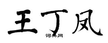 翁闿运王丁凤楷书个性签名怎么写