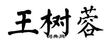 翁闿运王树蓉楷书个性签名怎么写