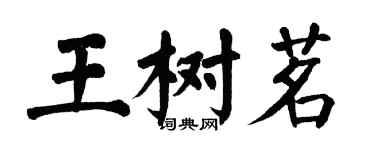 翁闿运王树茗楷书个性签名怎么写