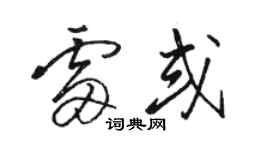 骆恒光雷或草书个性签名怎么写