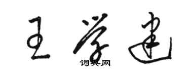 骆恒光王学建草书个性签名怎么写
