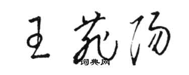 骆恒光王菲阳草书个性签名怎么写