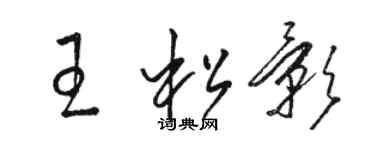 骆恒光王松影草书个性签名怎么写