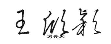 骆恒光王欣颖草书个性签名怎么写