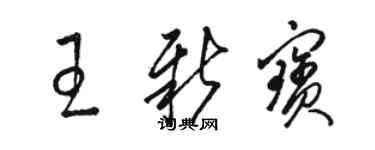 骆恒光王新宝草书个性签名怎么写